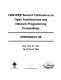 OPENARCH'99 : 1999 IEEE Second Conference on Open Architectures and Network Programming : proceedings : New York, NY, USA, 26-27 March, 1999 /