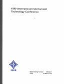 Proceedings of the IEEE 2000 International Interconnect Technology Conference, Hyatt Regency Hotel, San Francisco, CA, June 5-7, 2000 /
