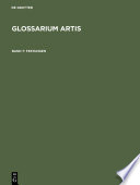 Glossarium Artis : Dreisprachiges Wörterbuch der Kunst.