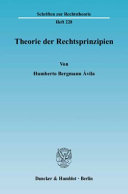 Theorie der Rechtsprinzipien /