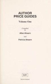 Author price guides /