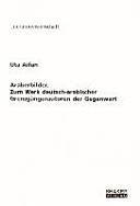 Araberbilder : zum Werk deutsch-arabischer Grenzgängerautoren der Gegenwart /