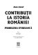 Contribuții la istoria veche a României : problema evreiască /