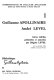 Guillaume Apollinaire, Andr�e Level : lettres /
