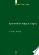 Apollonius de Perge, Coniques : texte grec et arabe /