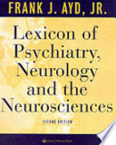 Lexicon of psychiatry, neurology, and the neurosciences /