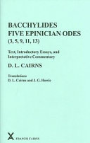 Five Epinician odes (3, 5, 9, 11, 13) /