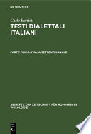 Testi dialettali italiani.