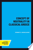 The concept of neutrality in classical Greece /