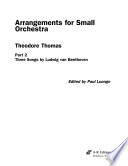 Arrangements for small orchestra