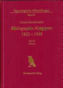 Bibliographie Alt�agypten, 1822-1946 /