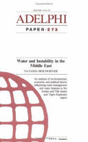 Water and instability in the Middle East /