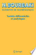 Variétés différentielles et analytiques fascicule de resultats /