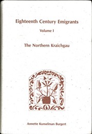 Eighteenth century emigrants from German-speaking lands to North America /