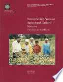 Strengthening national agricultural research systems : policy issues and good practice /