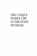 The Unique Family Law in the State of Israel