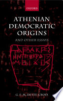 Athenian democratic origins and other essays /