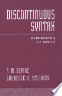 Discontinuous syntax hyperbaton in Greek /