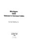 Michigan 1890 census index of Civil War veterans or their widows