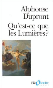 Quest-ce que les Lumi�eres? /