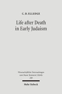 Life after death in early Judaism : the evidence of Josephus /