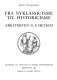Fra nyklassicisme til historicisme : arkitekten G.F. Hetsch /