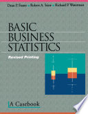 Basic Business Statistics : a Casebook /