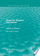 Water for western agriculture /