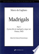 Il primo libro de madrigali a cinque voci (Venice, 1602) /