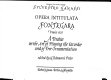 Opera intitulata Fontegara, Venice 1535 : a treatise on the art of playing the recorder and of free ornamentation /