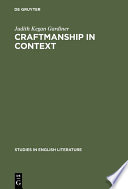 Craftsmanship in context the development of Ben Jonson's poetry /