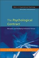 The psychological contract : managing and developing professional groups /