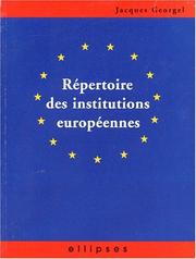 Répertoire des institutions européennes /