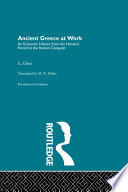 Ancient Greece at work : an economic history from the Homeric period to the Roman conquest /