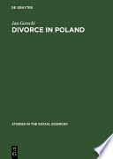 Divorce in Poland : A contribution to the sociology of law /