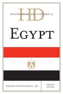 Historical dictionary of Egypt /