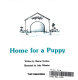 Home for a puppy /
