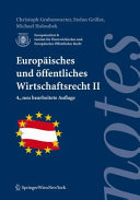 Europaïsches und öffentliches wirtschaftsrecht II