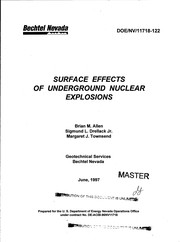 GIS surface effects archive of underground nuclear detonations conducted at Yucca Flat and Pahute Mesa, Nevada Test Site, Nevada