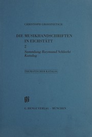 Thematischer Katalog der Musikhandschriften in Eichstätt