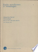 Gerard de Nerval, chronologie de sa vie et son oeuvre : août 1850-juin 1852 /