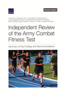 Independent review of the Army Combat Fitness Test : summary of key findings and recommendations /