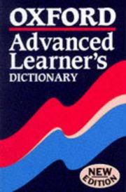 Oxford advanced learner's dictionary of current English /