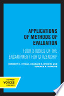 Applications of Methods of Evaluation /