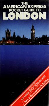 The American Express pocket guide to London /