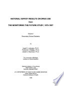 National survey results on drug use from the Monitoring the Future study, 1975-1997 /