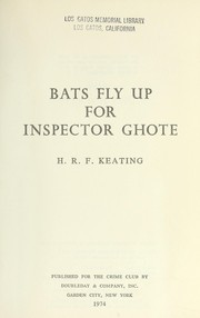 Bats fly up for Inspector Ghote