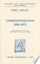 Correspondance, 1663-1672 /