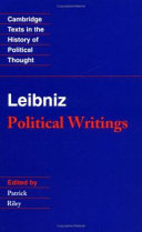 Leibniz : political writings /