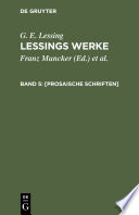 Lessings Werke : Gesammelt in sechs Bänden.